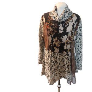 Multi color/Multi style Asymetrical sweater, XL